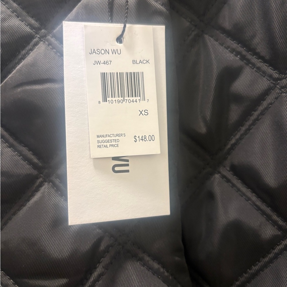 Jason Wu Black Quilted Puffer Jacket XS - NWT - MSRP $148 - Picture 4 of 4